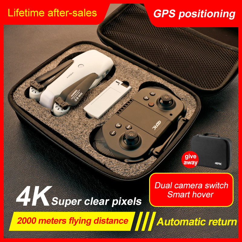 Cámara dual 4K HD con GPS/sin  - Drone Camera Wide Angle reseña y precio