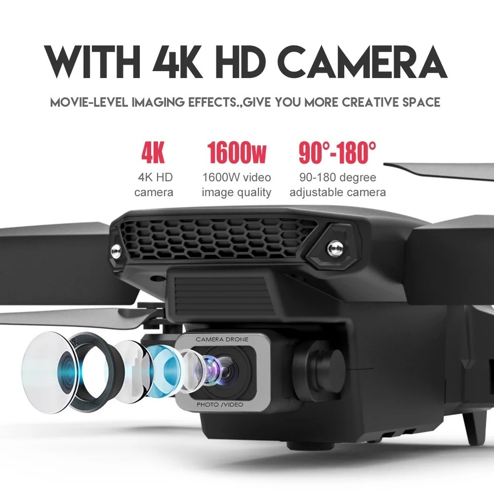 Dron RC Nuevo E88Pro 4K Profes - Drone Camera Wide Angle reseña y precio