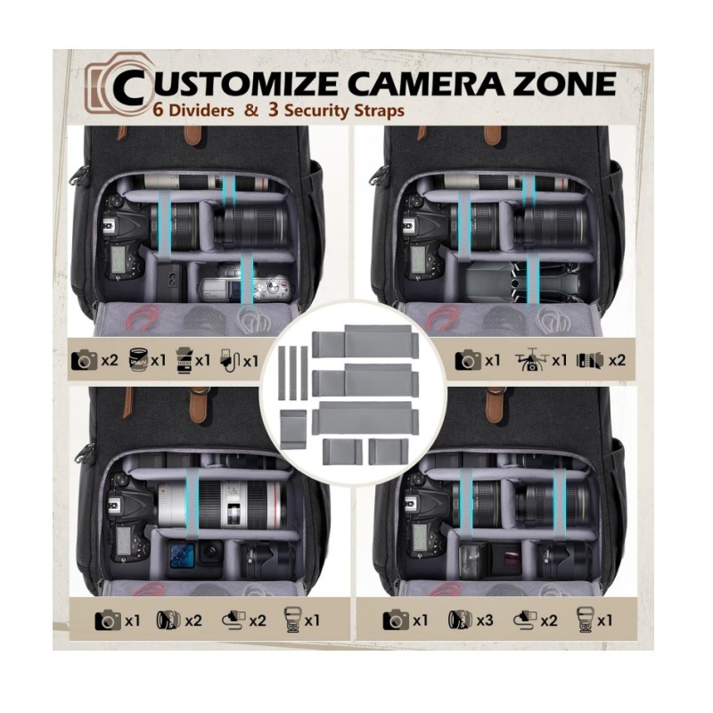 Bolso para cámara DSLR de dobl - Drone Camera Waterproof reseña y precio