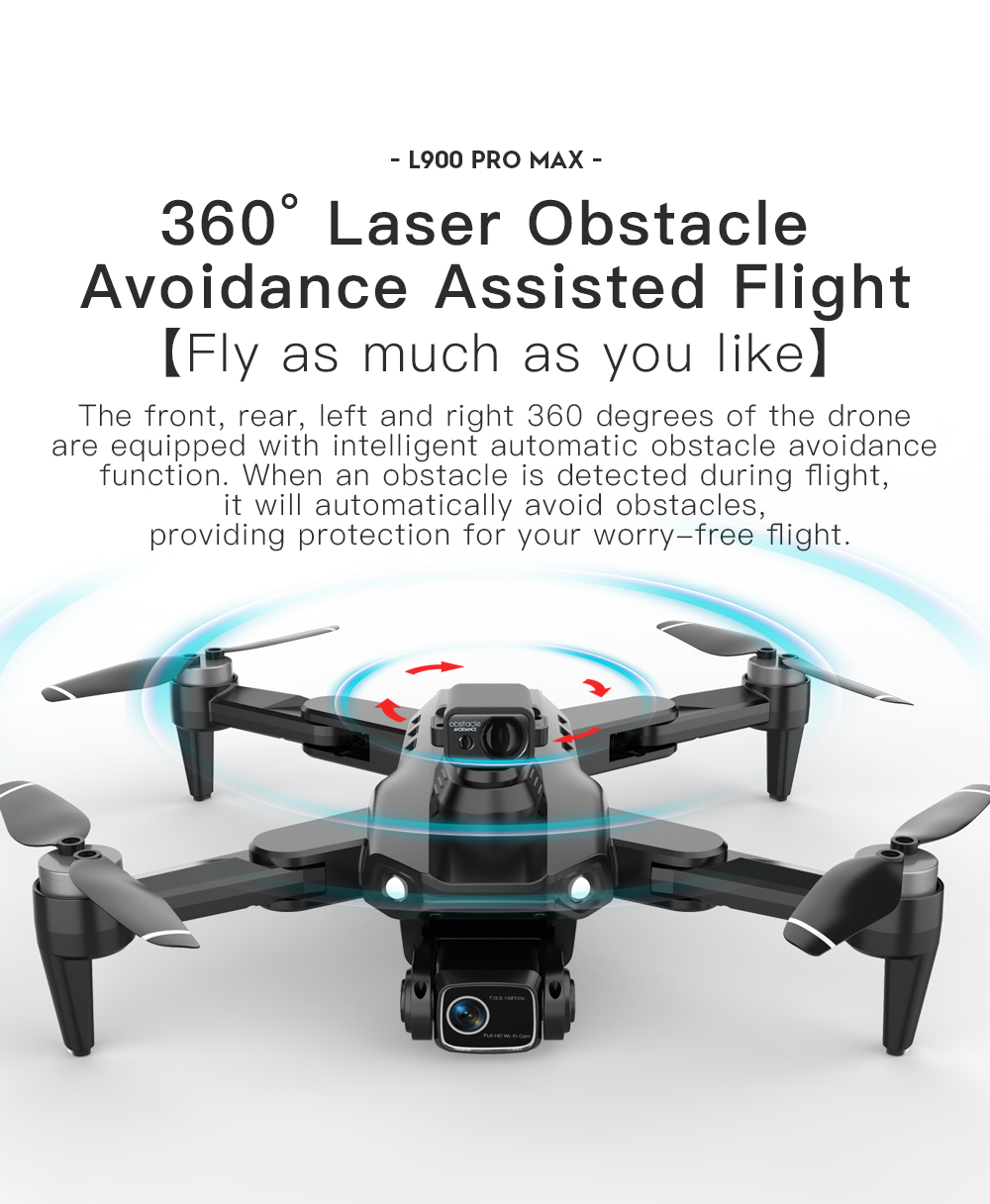 LYZRC L900 PRO MAX láser evita - Drone Camera Night Vision reseña y precio