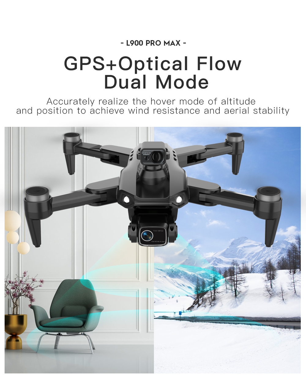 LYZRC L900 PRO MAX láser evita - Drone Camera Night Vision reseña y precio